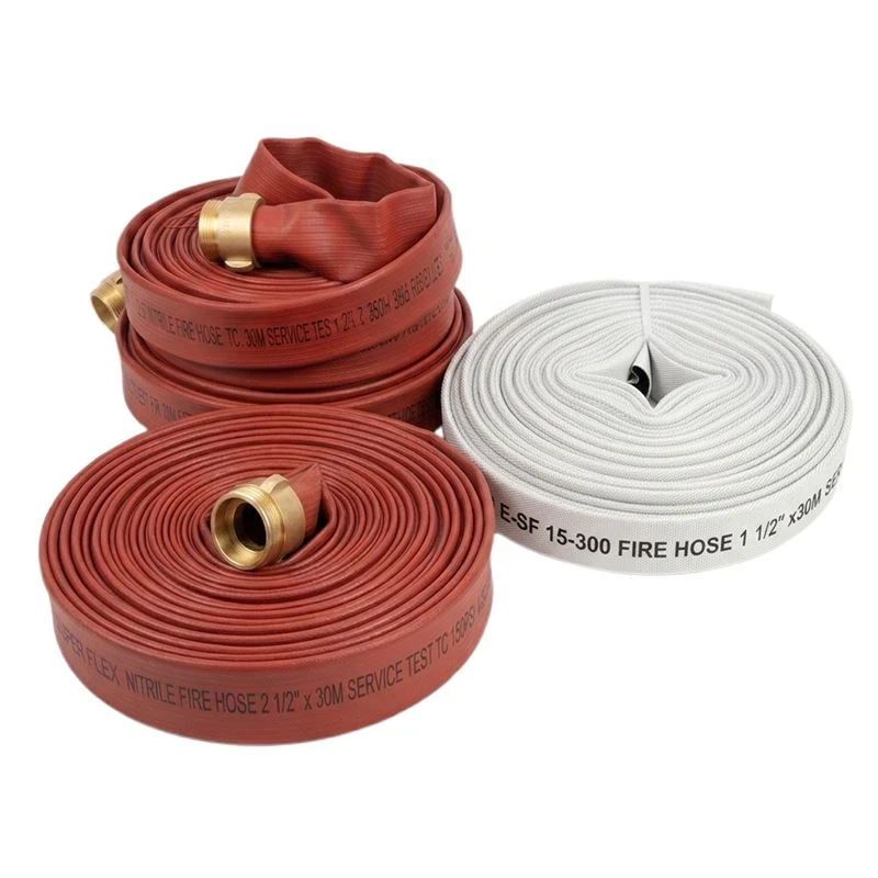 Furtun de incendiu plat din cauciuc